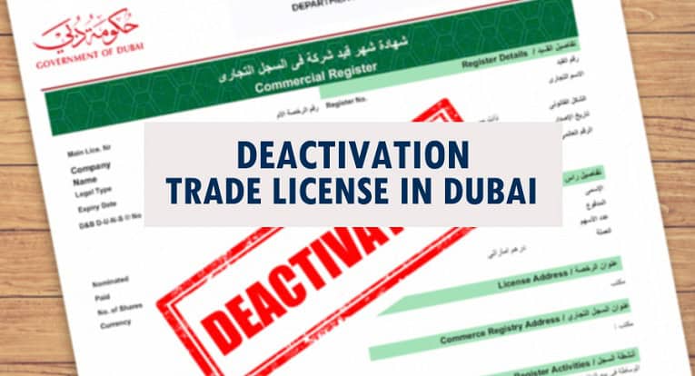 deactivation trade license